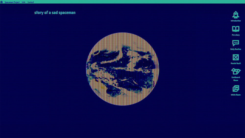 SCREENSHOT OF THE SPACEMAN WEBSITE