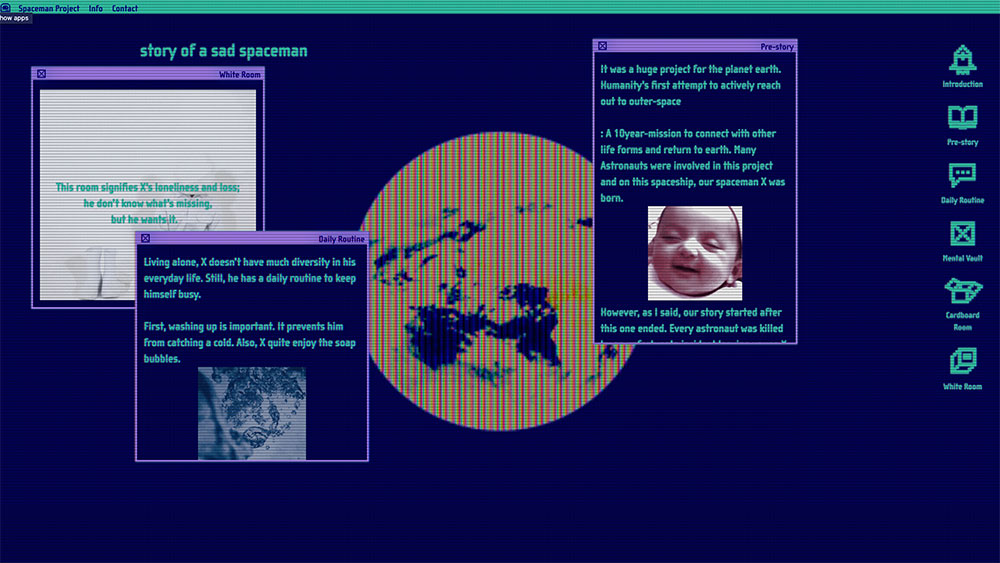 SCREENSHOT OF THE SPACEMAN WEBSITE