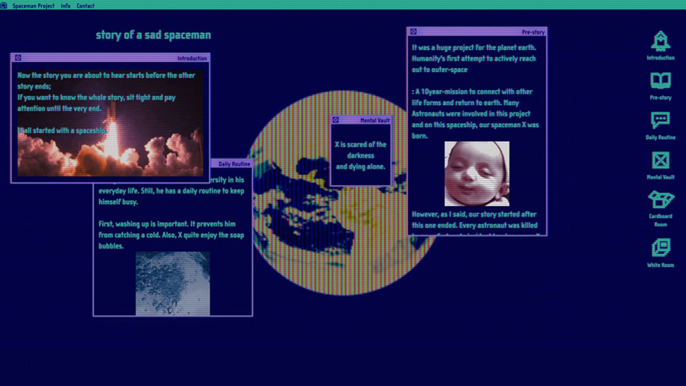 SCREENSHOT OF THE SPACEMAN WEBSITE